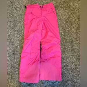 Mountain Hardwear Pink Ski Pants with Gray Liner